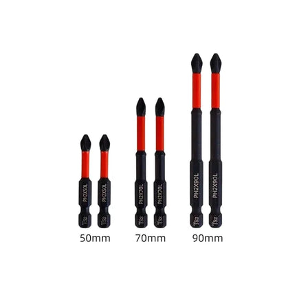 Professional High Torque Phillips Screwdriver Bit Set - Anti-Slip Hex Shank Drill Bits for Electric Drills and DIY Applications