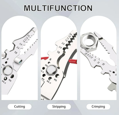 Professional Wire Connection Assortment Kit with Wire Stripper and 50-100 Lever Connectors for 28-12 AWG Wires - Safe and Reliable for Home, Office, and Factory Use, Featuring Durable Connectors and Quick Snap Technology, Includes Butt Splice and Heat Shr