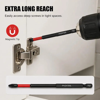 Professional High Torque Phillips Screwdriver Bit Set - Anti-Slip Hex Shank Drill Bits for Electric Drills and DIY Applications