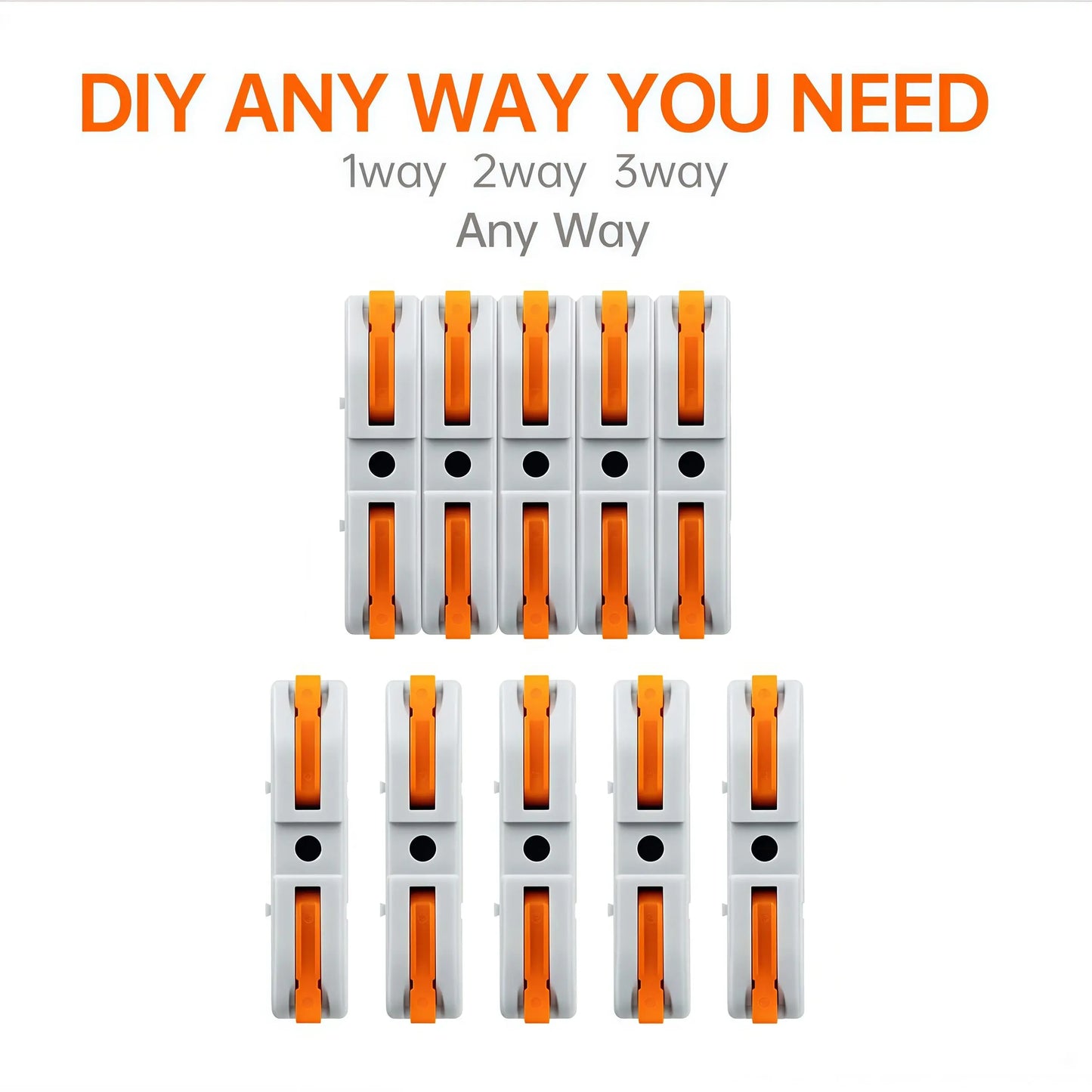 Professional Wire Connection Assortment Kit with Wire Stripper and 50-100 Lever Connectors for 28-12 AWG Wires - Safe and Reliable for Home, Office, and Factory Use, Featuring Durable Connectors and Quick Snap Technology, Includes Butt Splice and Heat Shr